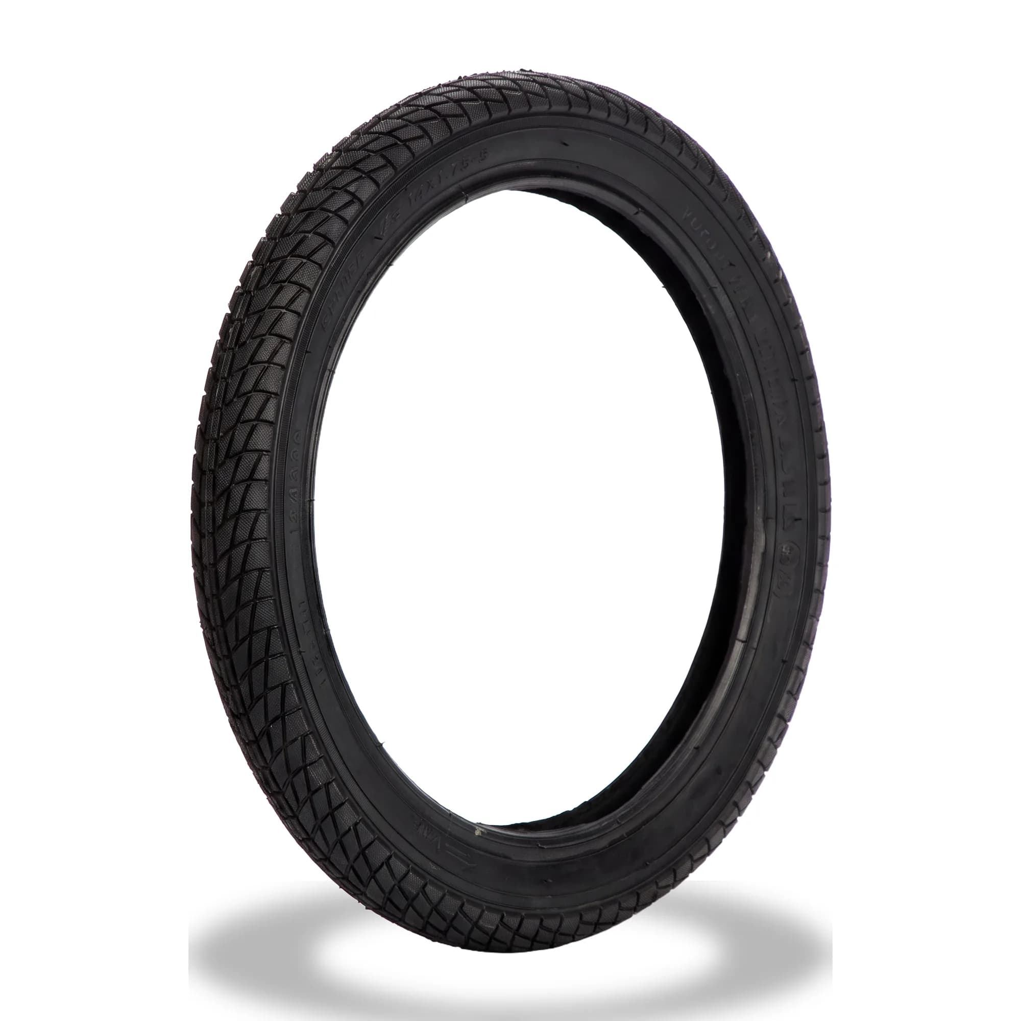 Strider 14x tire on white background