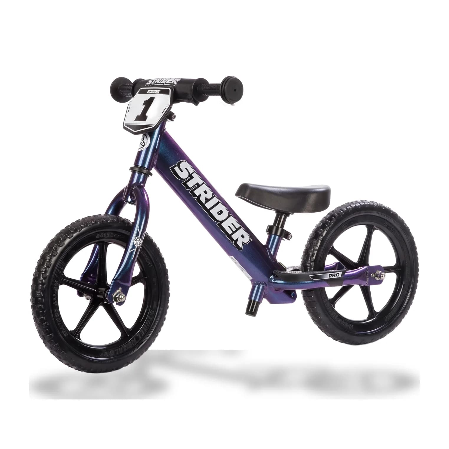 Strider 12 Pro balance bike on white background